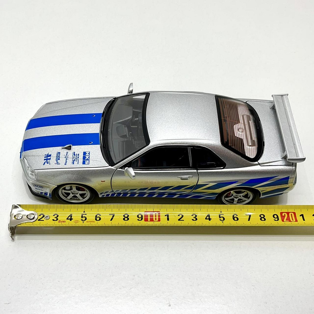 Машинка металева Авто Експерт Nissan GT-R 1:24 світло/звук відчиняються двері капот багажник Сіра (1990-21) Чернигов - изображение 6