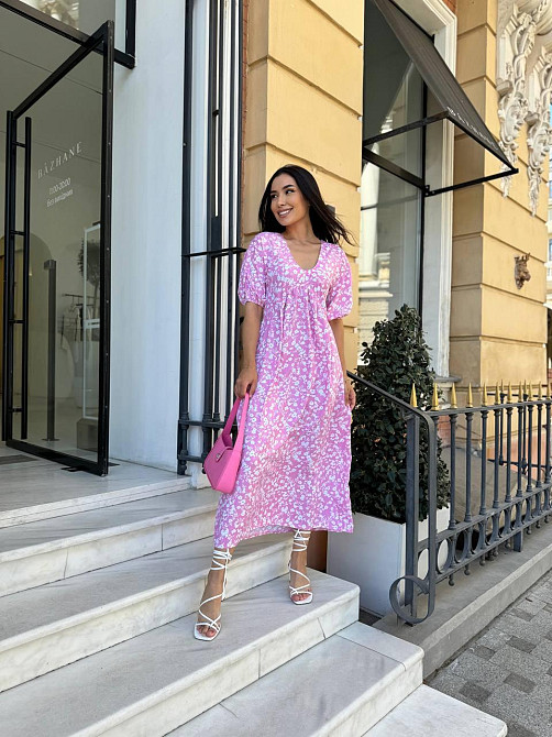 Женское лёгкое летнее  платье миди свободного кроя. Натуральный батист.  42-56р Киев - изображение 3