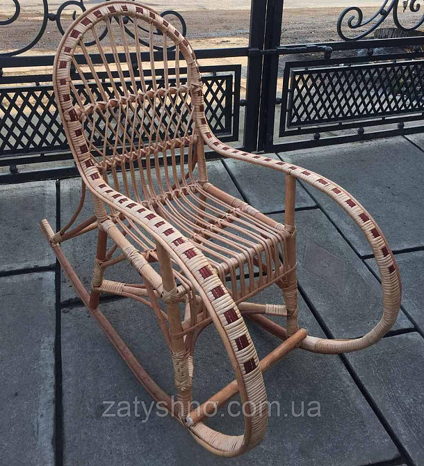 Кресло качалка из лозы подросткавая  | Кресло-качалка  подростковая | кресло качалка дачная Киев - изображение 4