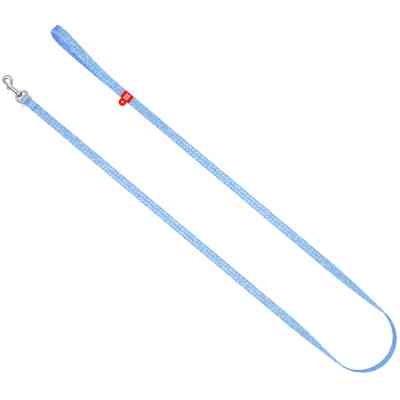 Повідець для котів WAUDOG Re-cotton світловідбивний XS 200х1 см блакитний (16442) Вінниця