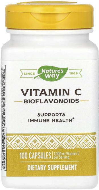 Витамин С (аскорбиновая кислота) Nature`s Way Vitamin C 1000 мг 100 капс Киев - изображение 1