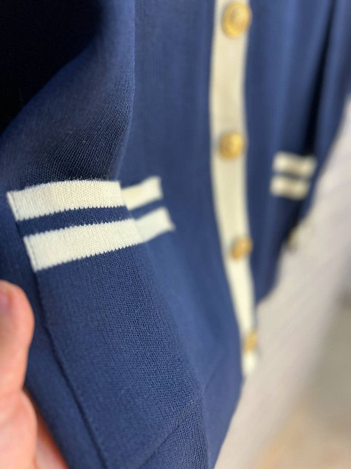 Кардиган жіночий ENJOY 001 золоті гудзики подовжений оверсайз з кишенями, темно-синій, one size Київ - фото 10