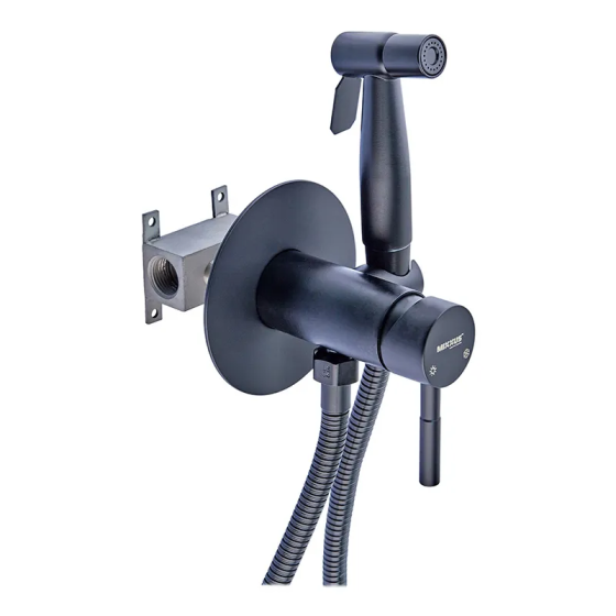 Змішувач для гігієнічного душу Mixxus SUS-333 Black з комфортним керуванням Харків