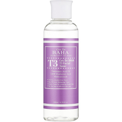 Тоник для лица Cos De BAHA Tranexamic 3% T3 Facial Toner С транексамовой кислотой 200 мл (8809240319338) Винница - изображение 2