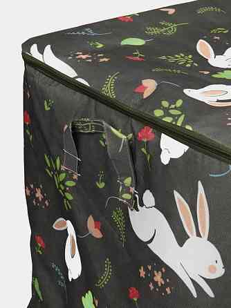 Мешок для белья в ванную комнату, спальню или детскую, корзина для вещей с принтом Зайки 50х47х36 Каменец-Подольский