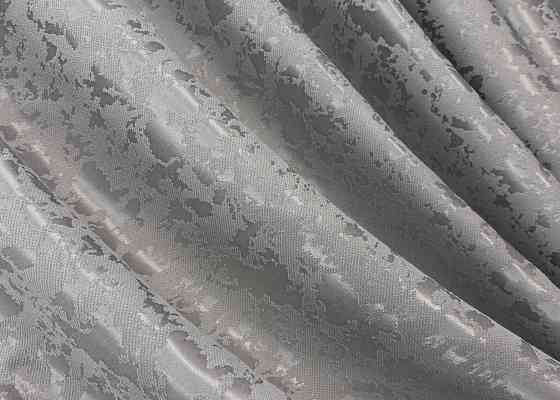 Комплект штор VR-Textil Лен Мрамор 150х270 2шт и Тюль 600х270 1714ш-1276т Серый с белым 71-009/5 Киев