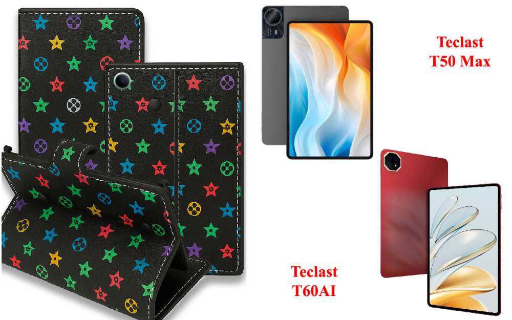 Книга-трансформер для планшета Teclast T60 Plus, Teclast T70, цвет Black Lyi Black Киев - изображение 1