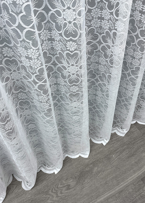 Тюль VR-Textil 1607т Жакард Білий 200х270 см (42-1110) Київ - фото 7