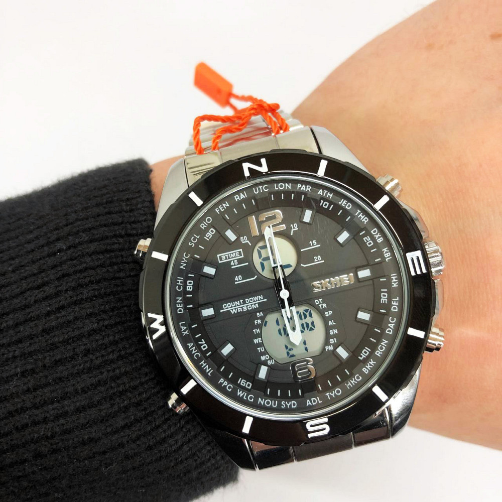 Брендовий чоловічий годинник на подарунок SKMEI, Оригінальний чоловічий класичний наручний годинник VO-73 Львів - фото 12