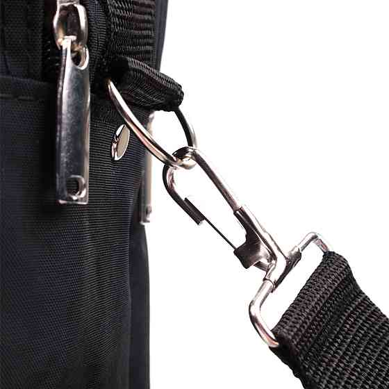 Мужская сумка с надежной пластиковой ручкой из полиэстера FABRA 22587 Черный Киев