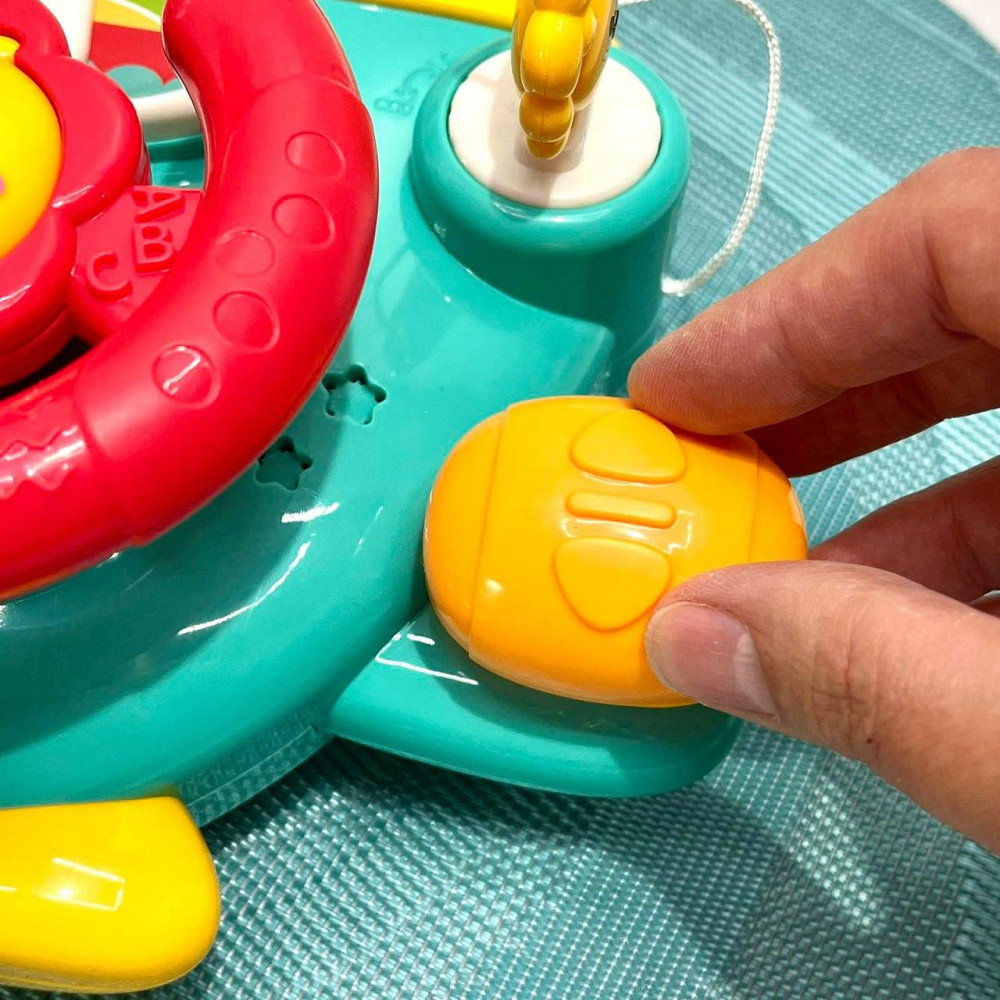 Кермо інтерактивне музичне Limo Toy Автотренажер українською мовою кріпиться на коляску/ліжечко Блакитний (HB 0077) Чернігів - фото 5