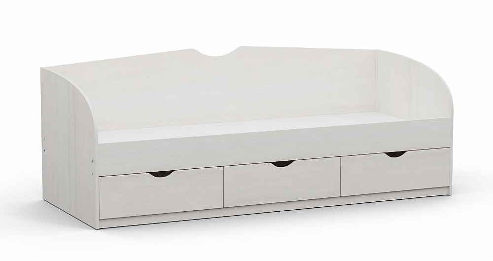 Кровать односпальная L-8, Дуб Шамоні Світлий, 2030х834х766 Львов - изображение 1