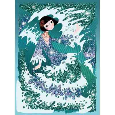 Набір для творчості Djeco Художній комплект малювання блистками Блискучі вбрання (DJ09500) Вінниця