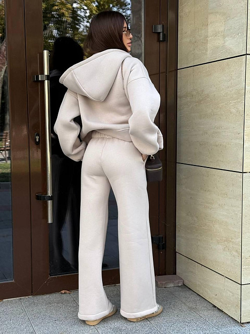 Женский теплый костюм на флисе Серый 48/52 Харьков - изображение 3