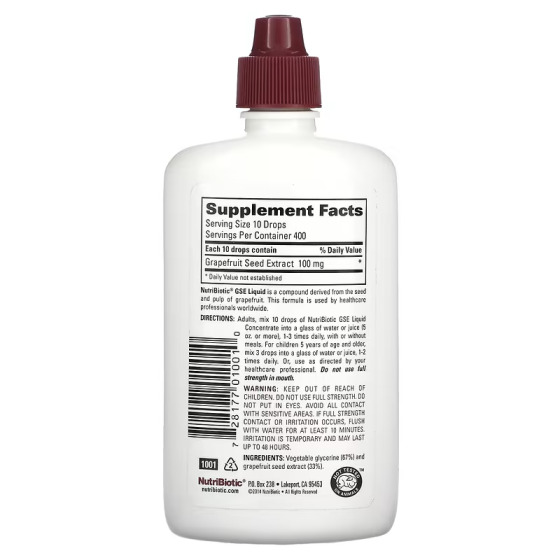 Экстракт семян грейпфрута (GSE Grapefruit Seed Extract) 100 мг 118 мл Киев