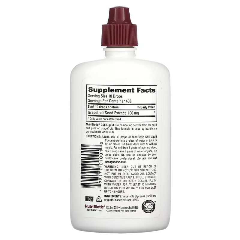 Экстракт семян грейпфрута (GSE Grapefruit Seed Extract) 100 мг 118 мл Киев - изображение 3