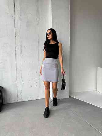 Базовая женская короткая юбка карандаш Серый, 48 Одесса