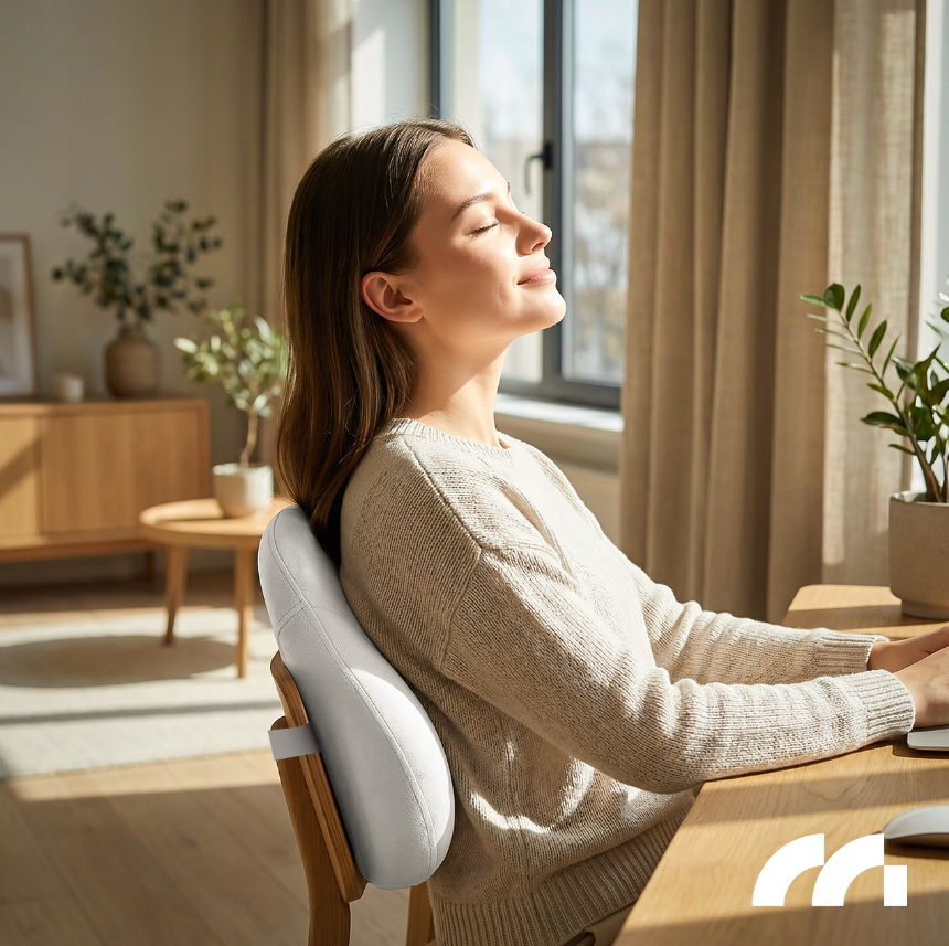 Масажна подушка для шиї, плечей і спини з підігрівом 25Вт Maltec (Польща) Київ - фото 8