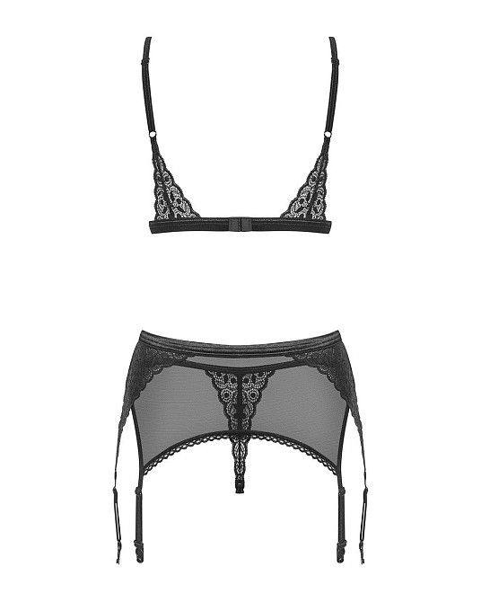 Комплект білизни - Obsessive Shibu Set Black S/M Sex Aura Київ - фото 3