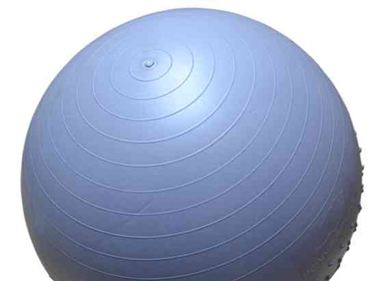 М'яч для фітнесу (фітбол) напівмасажний PowerPlay 4003 Ø75 cm Gymball Sky Blue + помпа Кам'янське