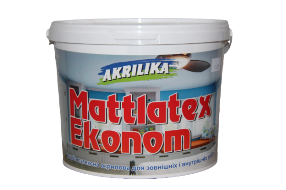 Краска водоэмульсионная Mattlatex Ekonom 7кг Akrilika Харьков