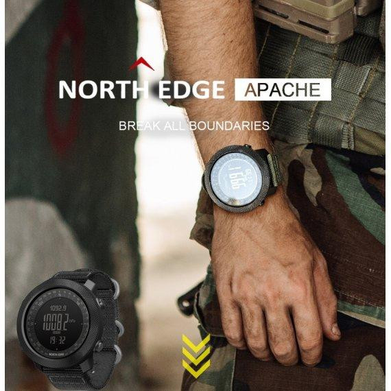 Чоловічий наручний годинник North Edge Apache 5BAR Зелений Київ - фото 6