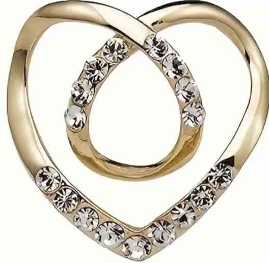 Фіксатор для одягу, шарфів золотистий Смела