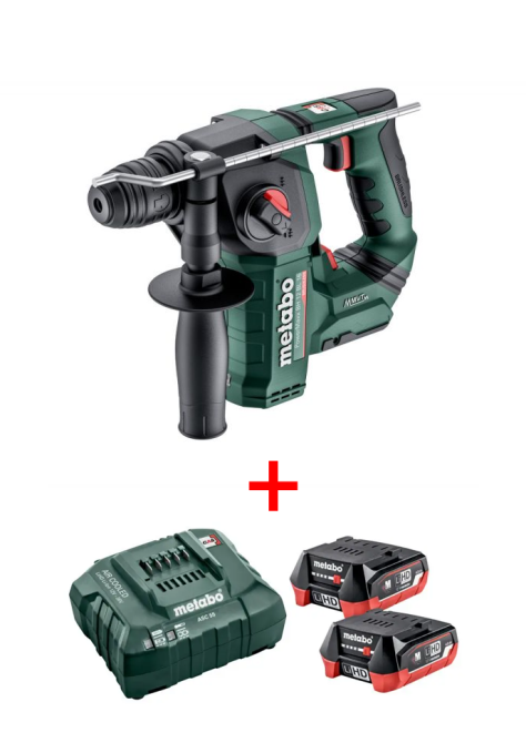 Потужний акумуляторний перфоратор Metabo Powermaxx BH 12 BL 16 : з АКБ 12V 2шт-4.0 Ач, 1.3 Дж (600207850) Київ - фото 11