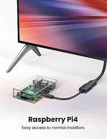 Переходник UGreen Micro HDMI to HDMI Female Adapter Cable 20134 (Черный, 22см) Николаев