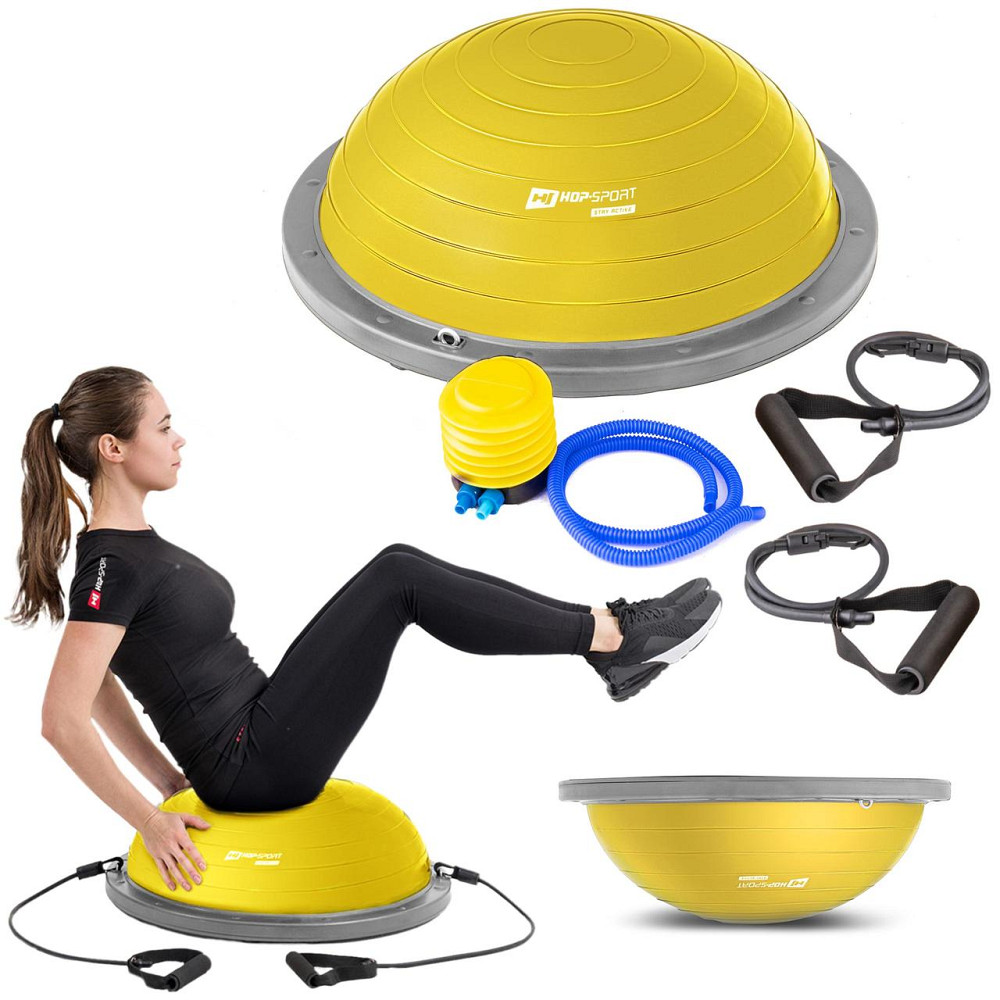 Балансувальна півсфера Hop-Sport HS-L058 жовта Київ - фото 3