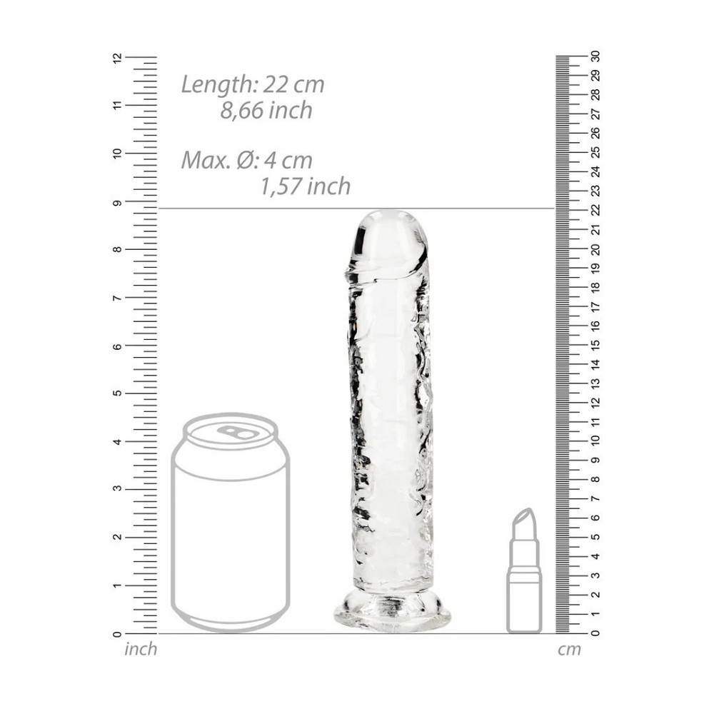 Фалоімітатор - Realrock Dildo 8" Transparent Sex Aura Київ - фото 7