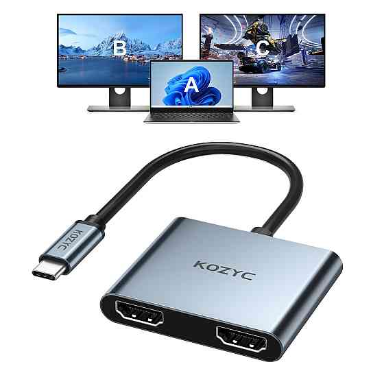 Адаптер, перехідник KOZYC Type-C - HDMI*2 Луцьк