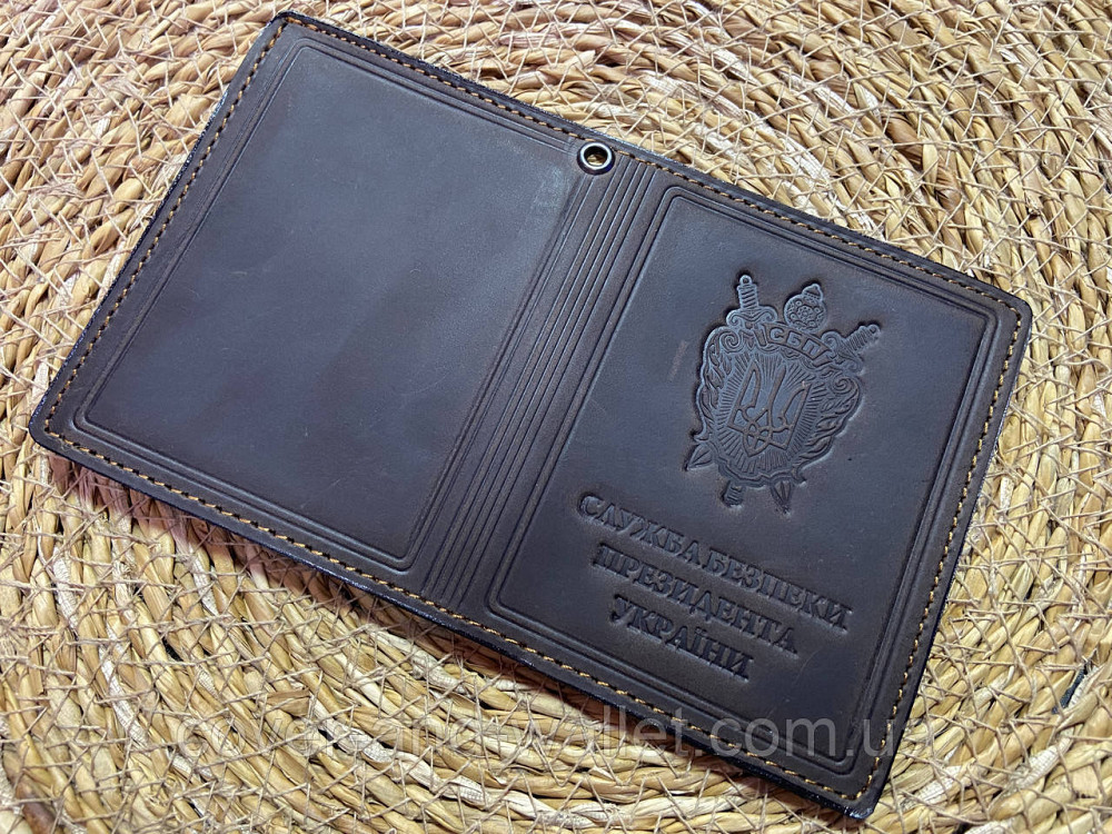 Обкладинка для посвідчення працівників СБП (служба безпеки президента) Київ - фото 5