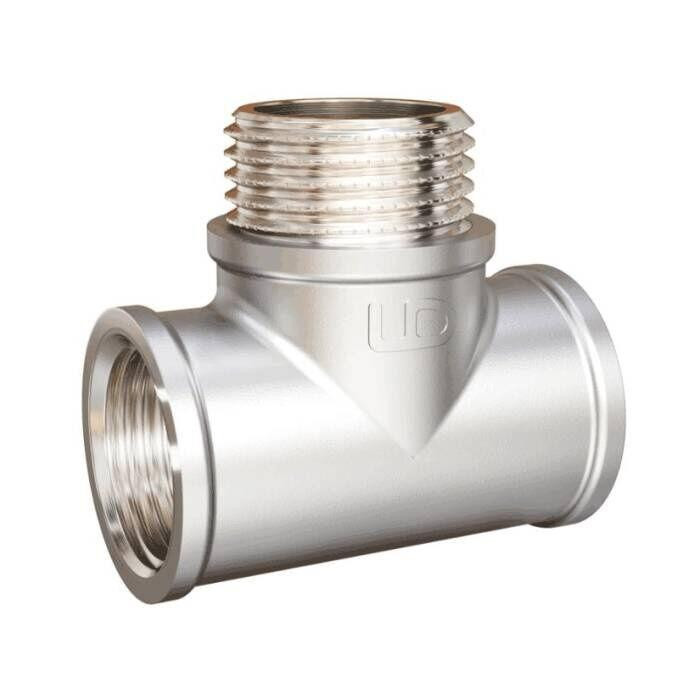 Тройник 3/4'' внутр/наруж/внутр никель Харьков - изображение 1