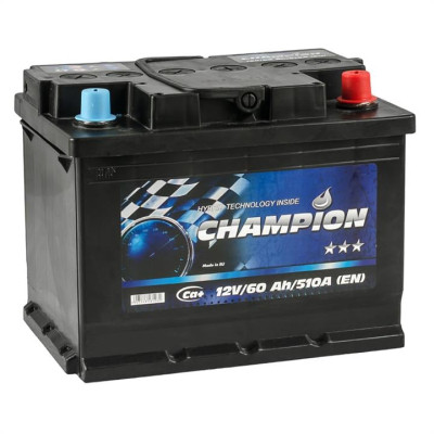 Акумулятор автомобільний Champion Black 60 Ah/12V Euro (CHB60-0) Вінниця - фото 2