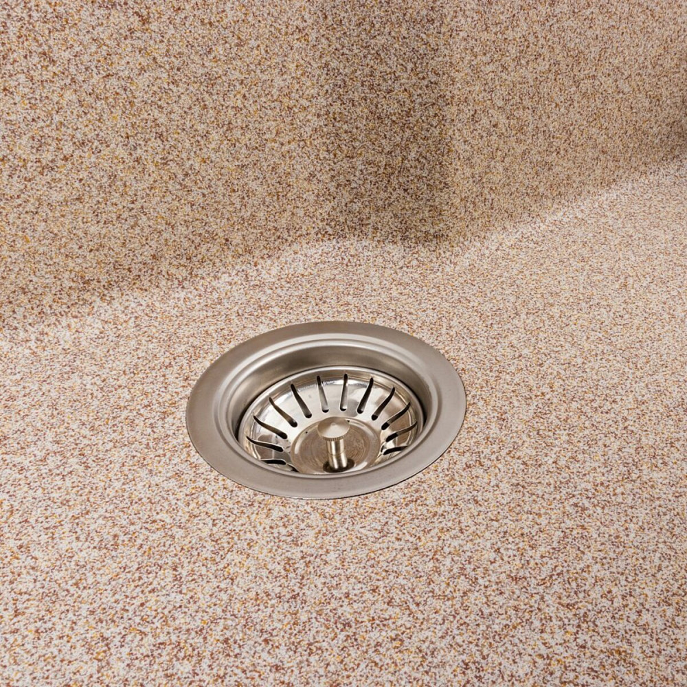 VALESO Гранітна мийка для кухні VALESO NIKA 7545 матова Карамель Киев - изображение 6