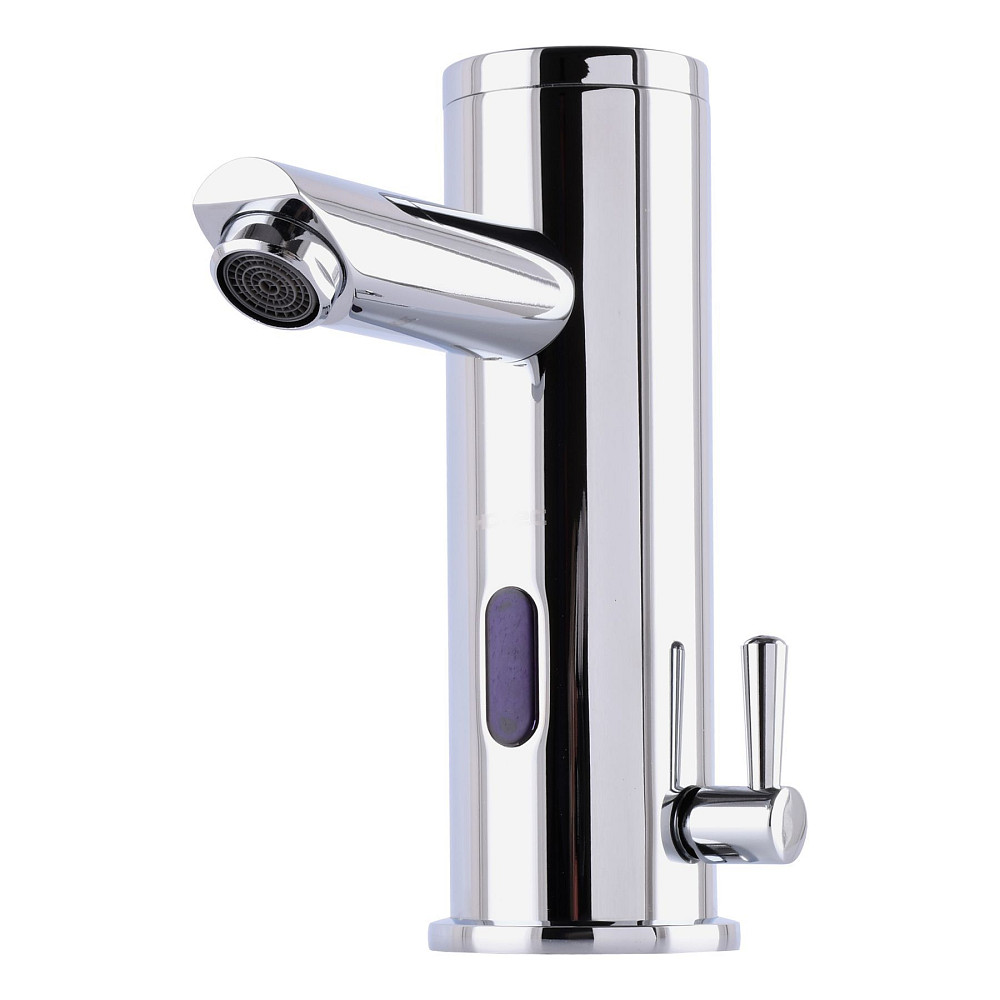 Змішувач сенсорний для умивальника HOTEC 19.115-DC/AC (220V/6V) з трансформатором,латунний Hot/Cold Тернопіль - фото 1