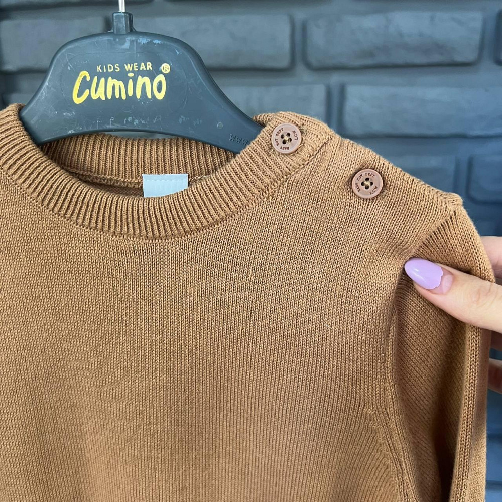 Дитяча кофта з Ґудзиком для хлопчика LC Waikiki Коричнева 12-18міс 80-86см пакунок малюка Киев - изображение 2