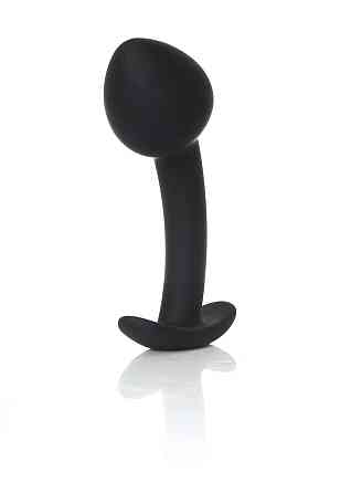 Анальна пробка - Silicone Black Curved Plug L Sex Aura Київ