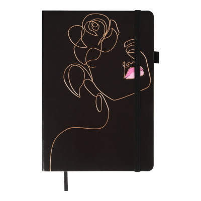 Книга записна Buromax RELAX А5 96 аркушів, чистий (чорн. бум.) чорний (BM.295405-01) Вінниця - фото 1