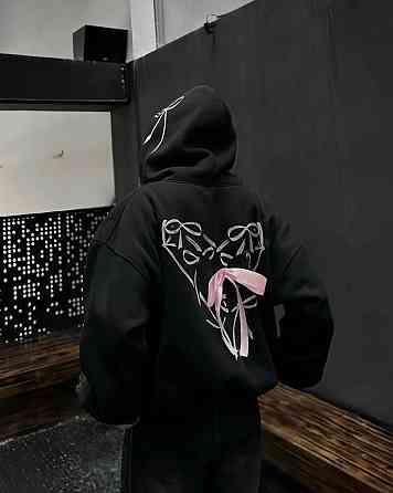 Жіноча стильна принтована зіп-худі  тринитка на флісі Одеса