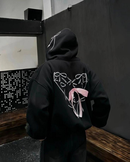 Жіноча стильна принтована зіп-худі  тринитка на флісі Одеса - фото 1