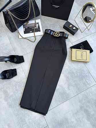 Женская классическая юбка из костюмки Черный, 44/46 Одесса