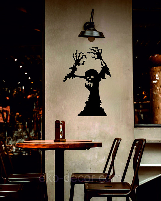 Декоративне настінне Панно «Зомбі», Декор на стіну 90*62 см, Чорний Київ - фото 8