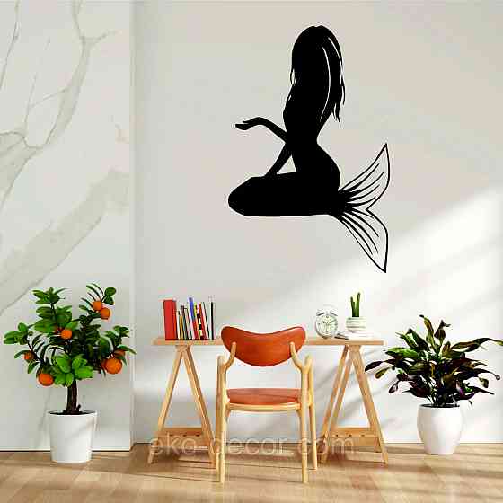 Декоративное настенное 3D Панно «Русалочка» Декор на стену с объемом Киев