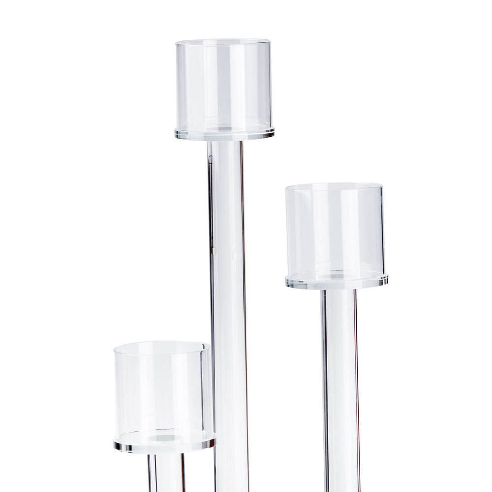 TS Kitchen Підсвічник на 3 свічки скляний 36.5/47.0/56.5 см Киев - изображение 5