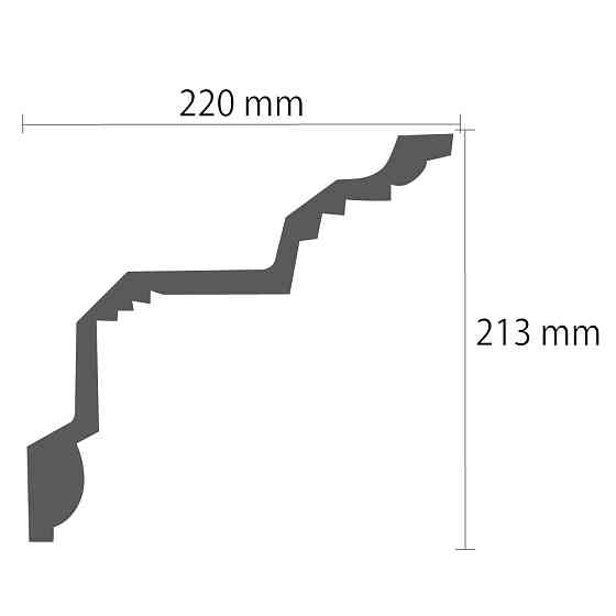 Карниз с орнаментом полиуретановый Gaudi Decor C 131 Днепр
