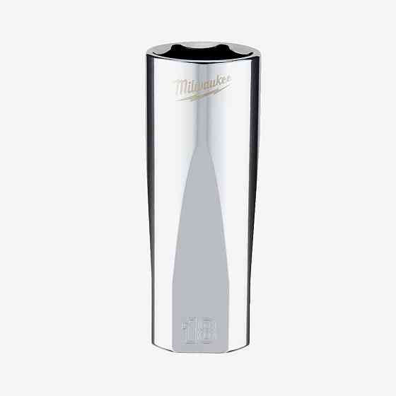 Головка хромована метрична подовжена 3/8'' MILWAUKEE, 18мм Одеса