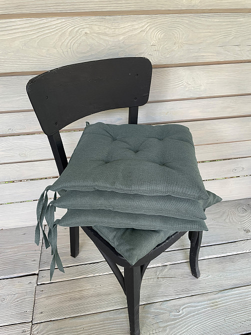 Подушка для стільців (38x38х5 см) Decorator Sawana колір сіро-блакитний 84-038 Київ - фото 8