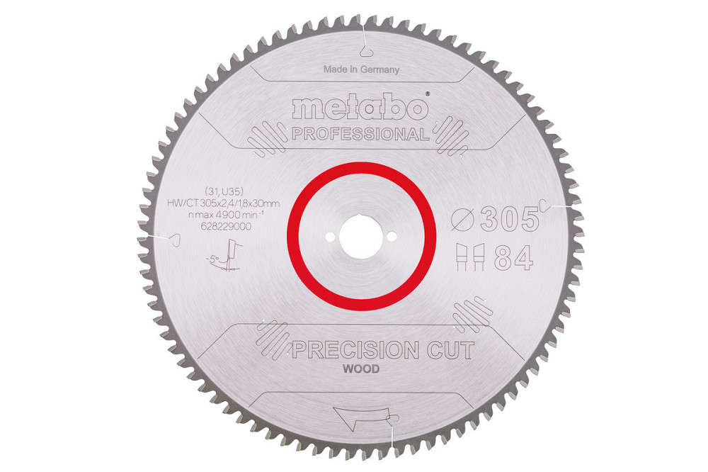 Диск пильний Metabo "precision cut wood - professional" 305x30 Z84 WZ 5° neg. (628229000) Коломия - фото 1